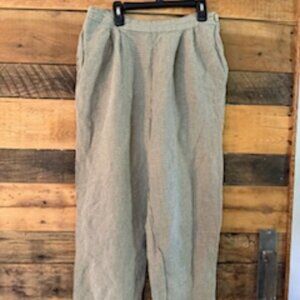 Canvasbacks Gingham Linen-Blend Pants – Size M